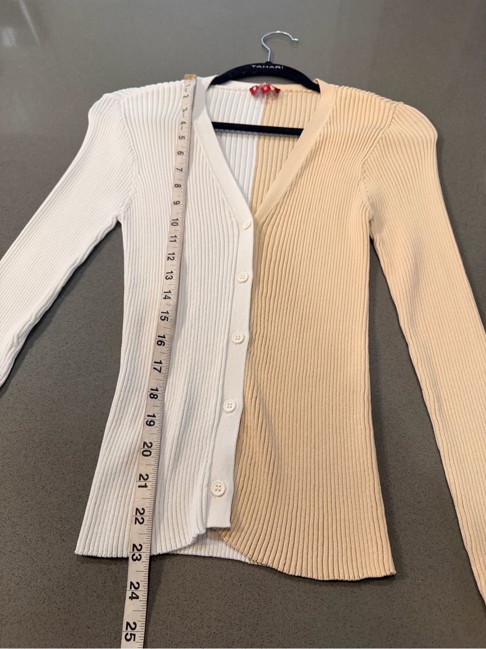 BNWOT Staud Shoko Colorblock Cardigan - Size Medium - Picture 12 of 15